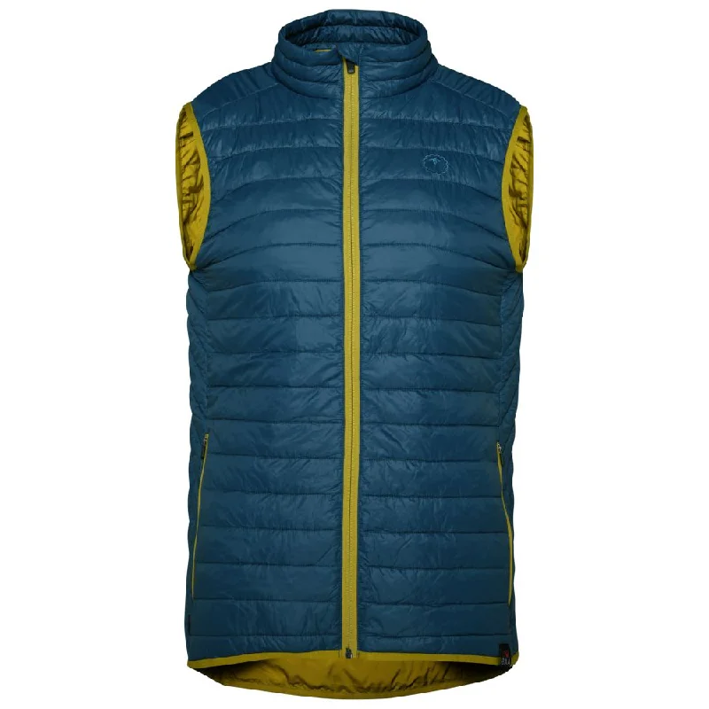 Reduced Price Mens Merino Wool Insulated Gilet (Petrol/Lime)