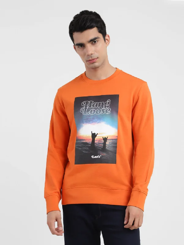 Unmissable Offer Men's Graphic Print Crew Neck Sweatshirt