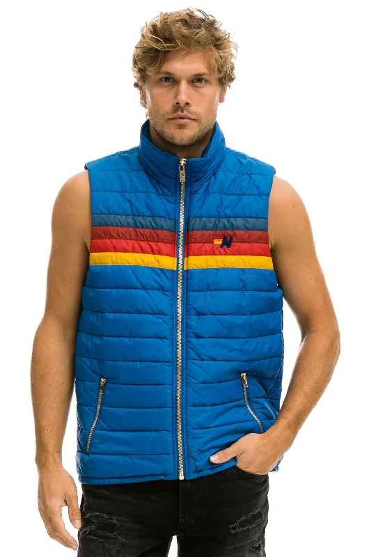 Year-End Sale MEN'S 4 STRIPE VEST - SNORKEL BLUE