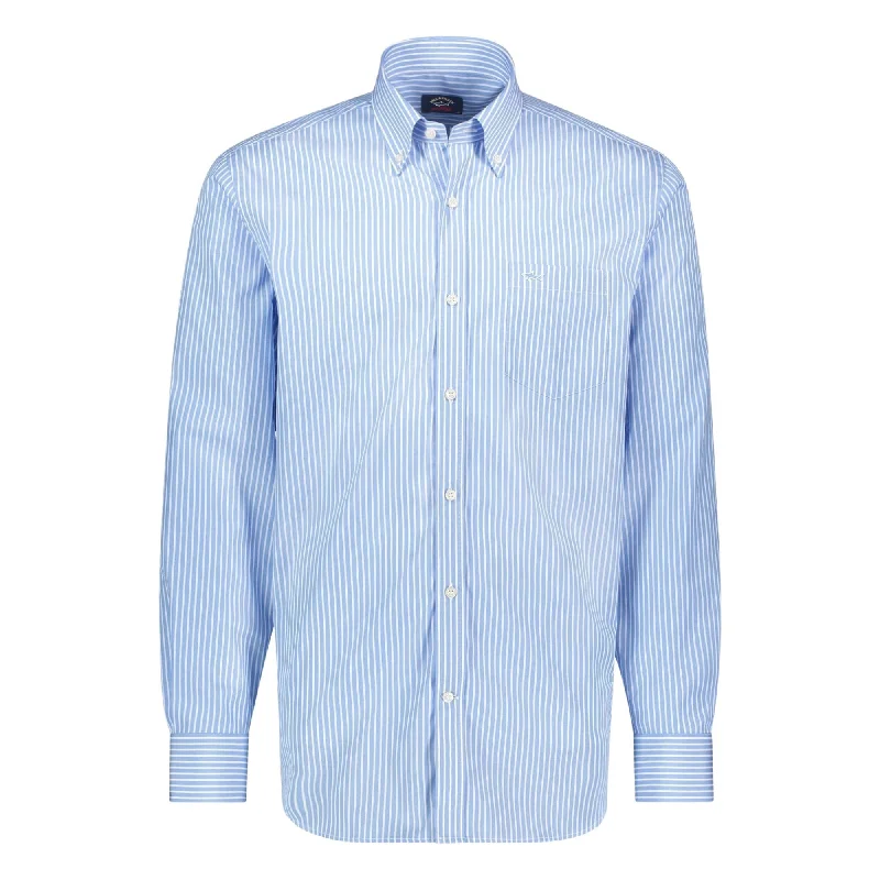Weekend Shopping Made Better PAUL & SHARK Bankers Stripe Shirt BLUE