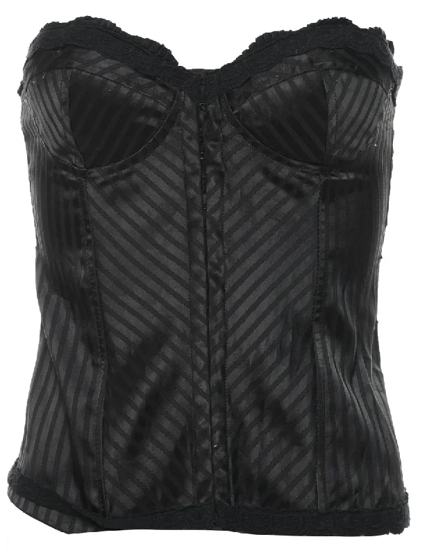 Black Bustier - M