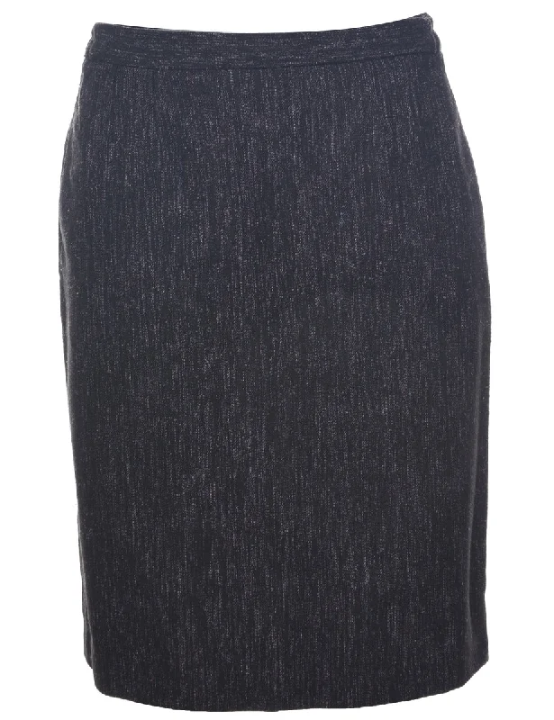 Instant Discount Black Midi Skirt - M