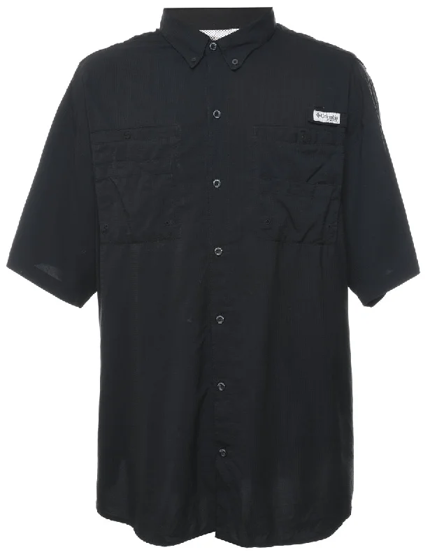 Discount Extravaganza Black Short Sleeve Columbia Shirt - XL