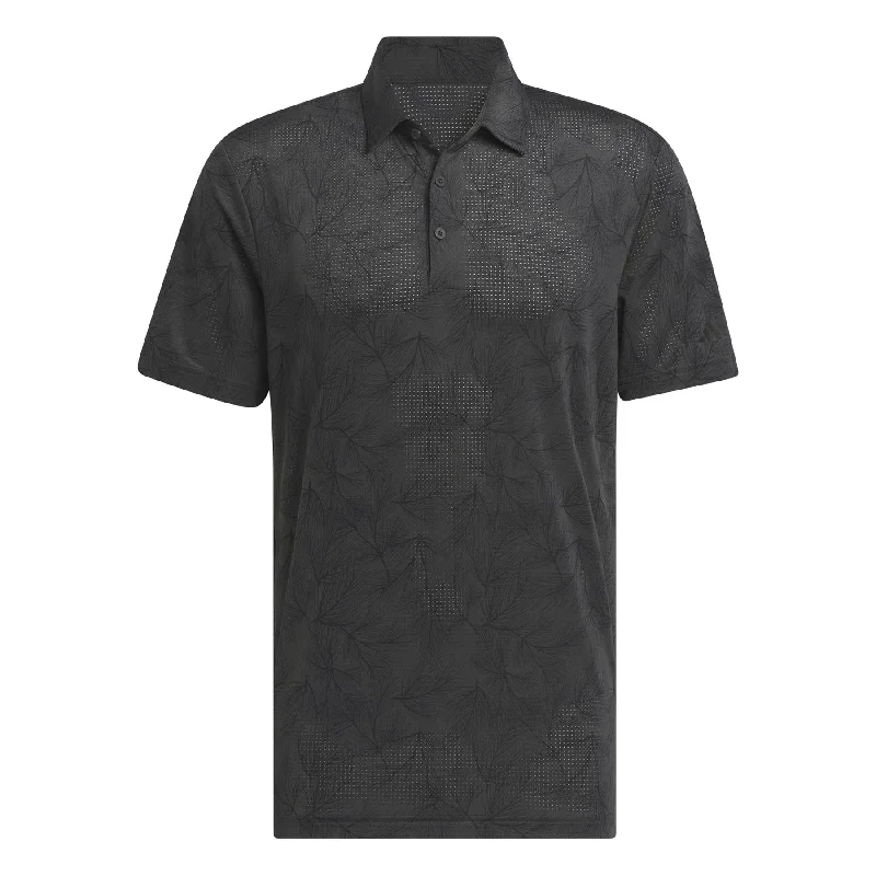 Hurry In Ultimate365 Mesh Print Polo Carbon/Black - AW24
