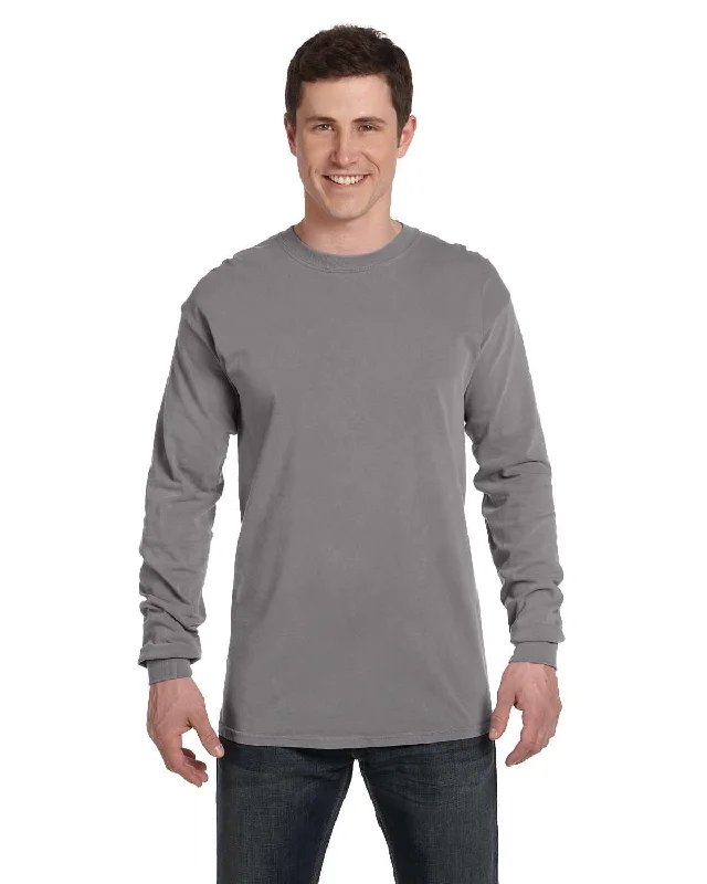 Comfort Colors Garment-Dyed Long Sleeve T-Shirt | Grey