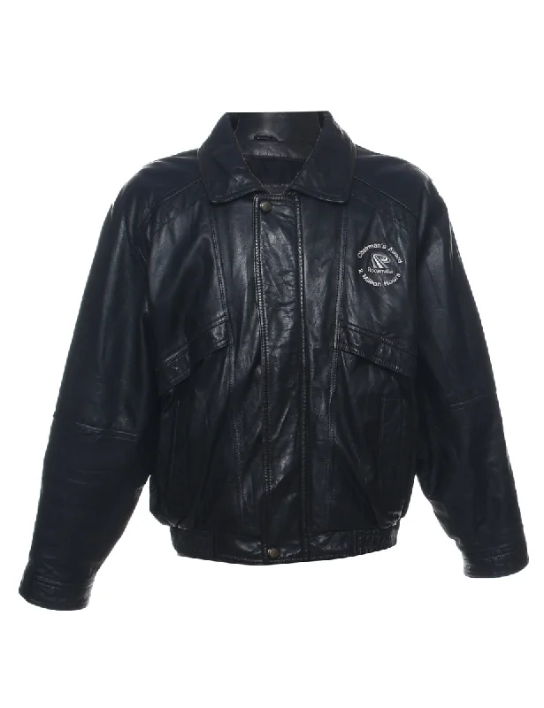 Weekend Offers That Please Black Leather Jacket - L