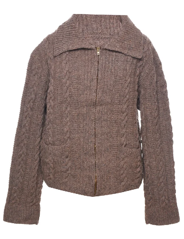 Today's Special Cable Knit Cardigan - L