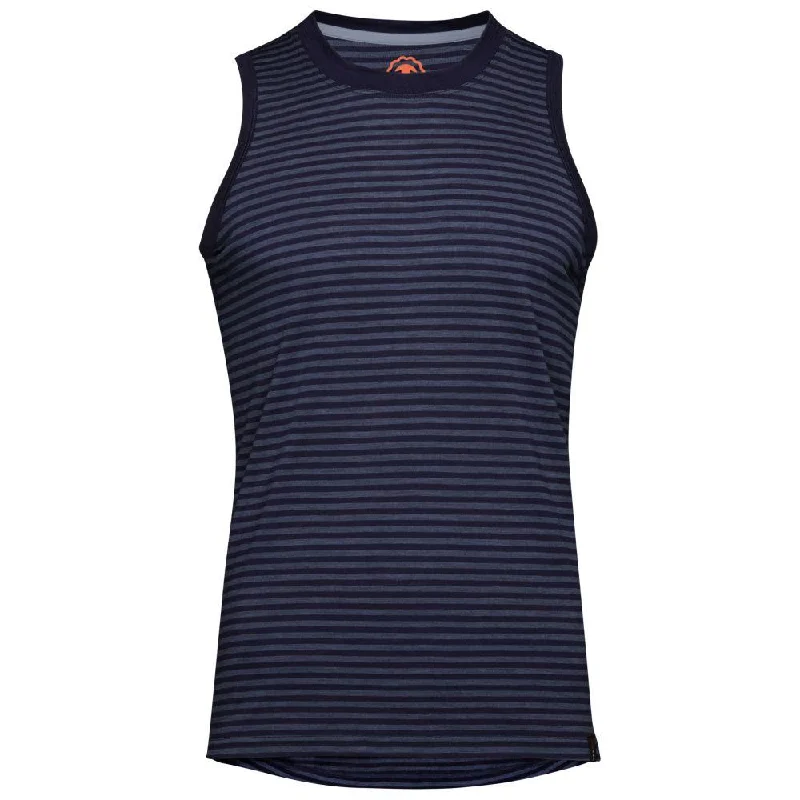 Pay Less Mens Merino 150 Vest (Mini Stripe Navy/Denim)