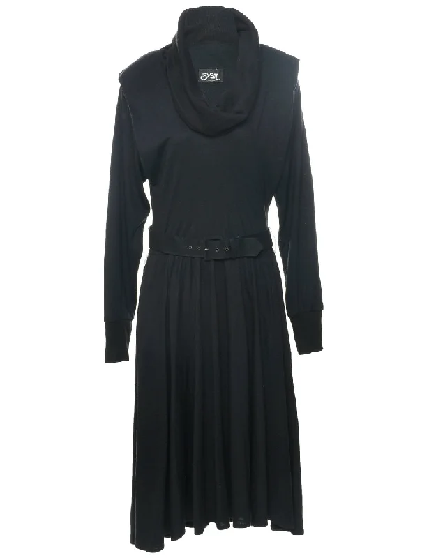 Black Jumper Dress - M