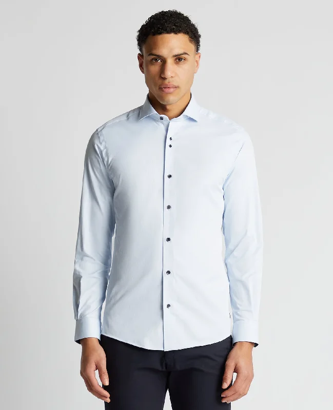New Deal Tapered Fit Cotton-Blend Stretch Shirt