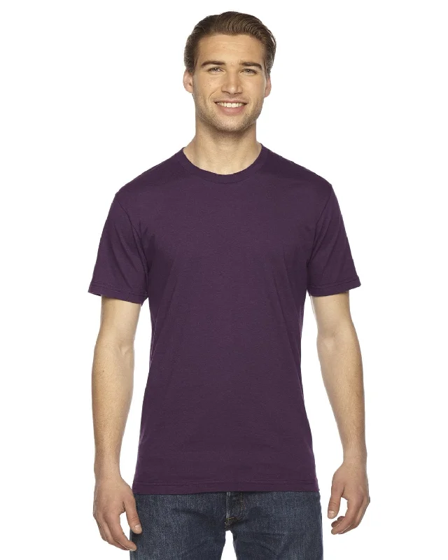 American Apparel Unisex Fine Jersey Short Sleeve T-Shirt | Eggplant