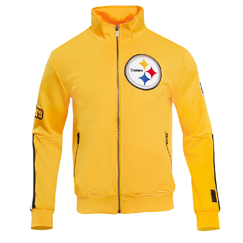 Take Advantage NFL PITTSBURGH STEELERS CLASSIC MEN'S DK TRACK JACKET (YELLOW/BLACK)