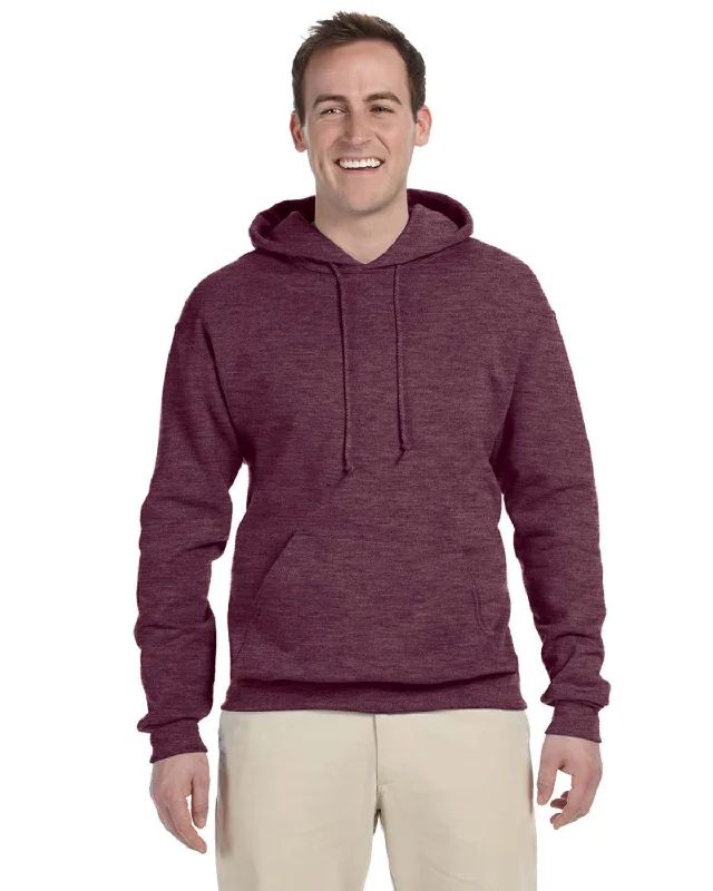 New Arrival Jerzees 50/50 Hooded Sweatshirt | Vint Hth Maroon