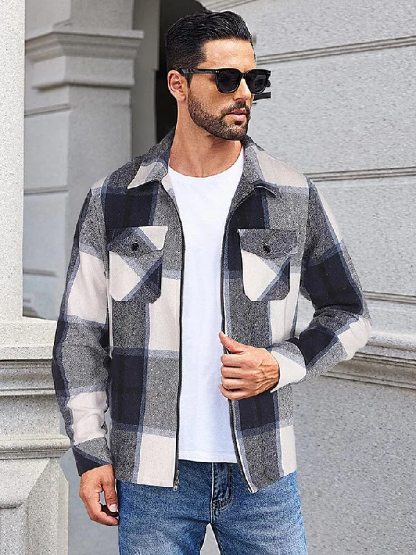Seasonal Clearance Casual Flannel Plaid Shirt Jacket (US Only)