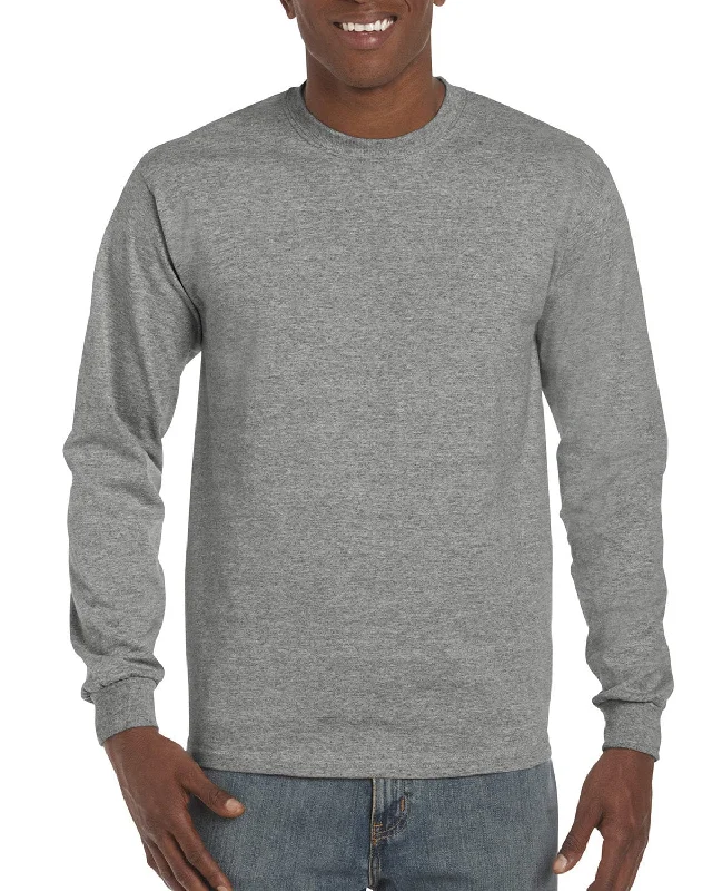 Great Deal Gildan Hammer Long Sleeve T-Shirt | Graphite Heather