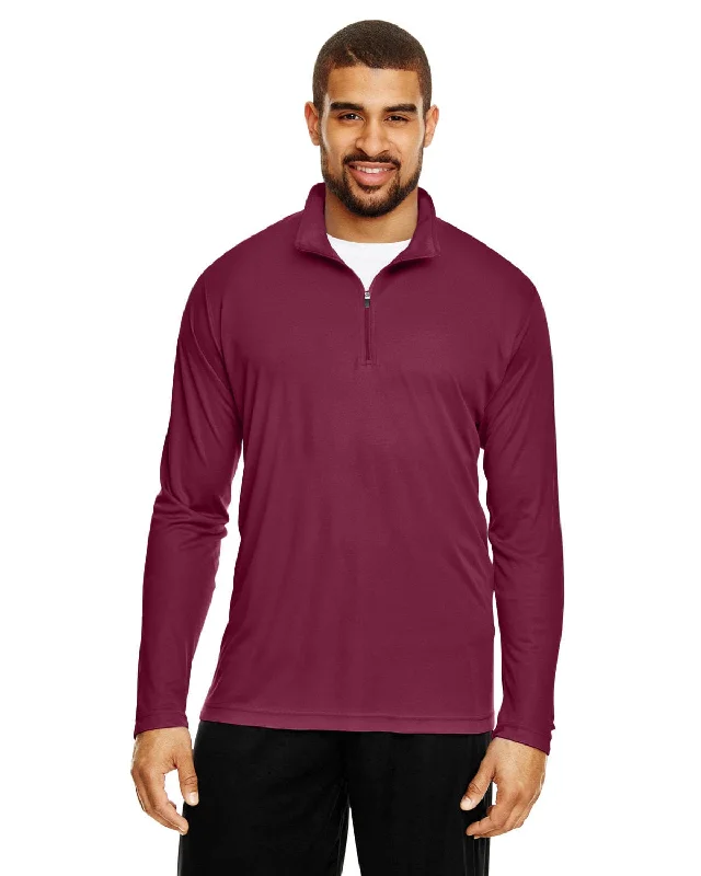 Bargain Blast Team 365 Mens Zone Performance Quarter-Zip | Sport Maroon