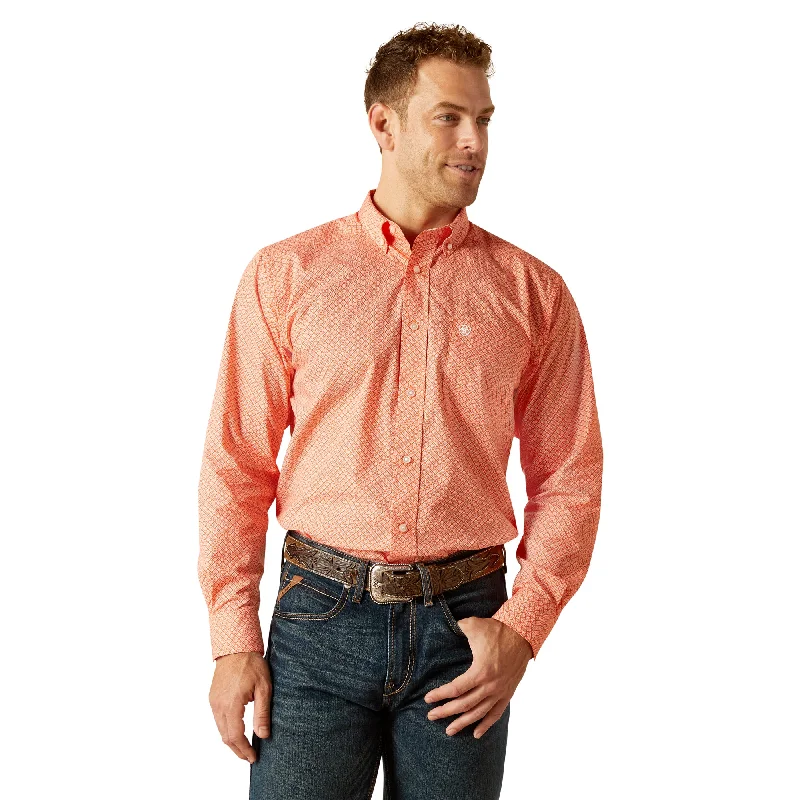 ARIAT RORY ORANGE CLASSIC FIT SHIRT