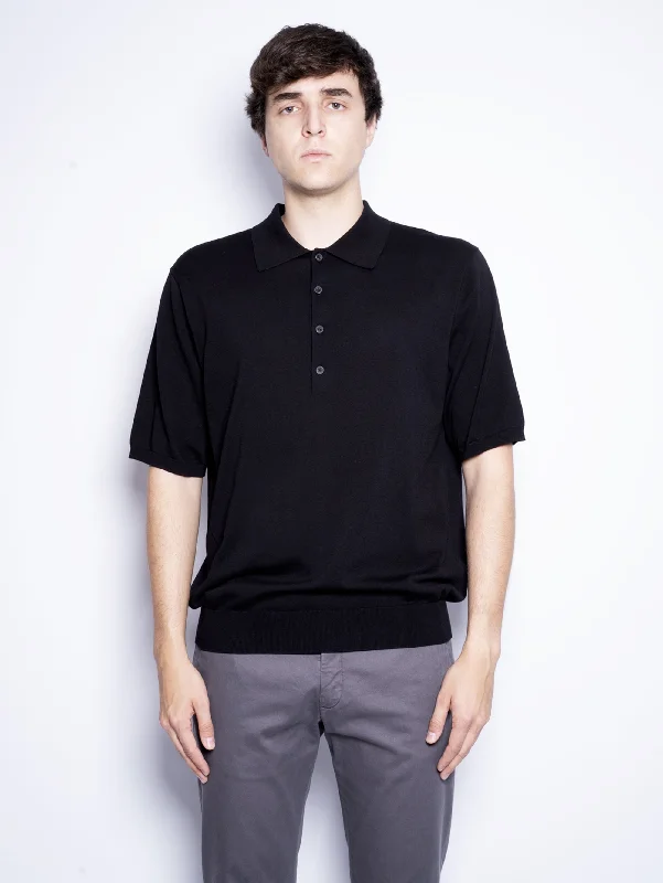 Mega Deal Polo in Cotone Extrafine Nero