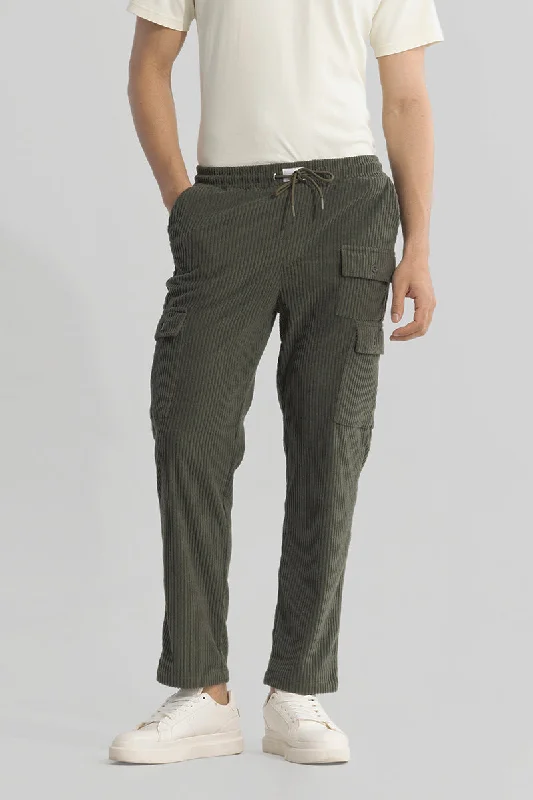 New Deals Urban Cord Olive Corduroy Cargo Pant