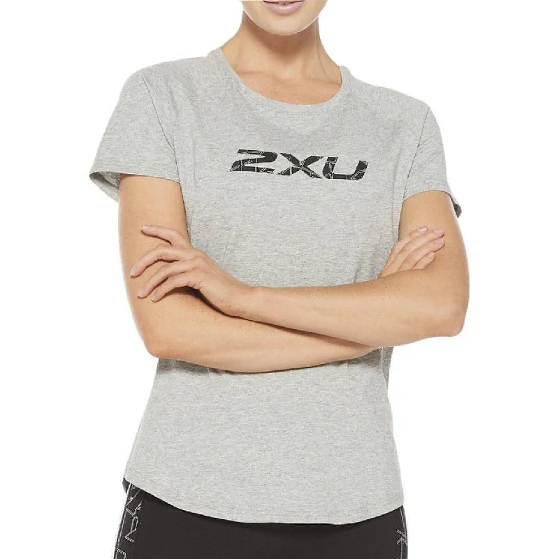 Overstock 2XU Contender Short Sleeve Womens Running Top - Grey