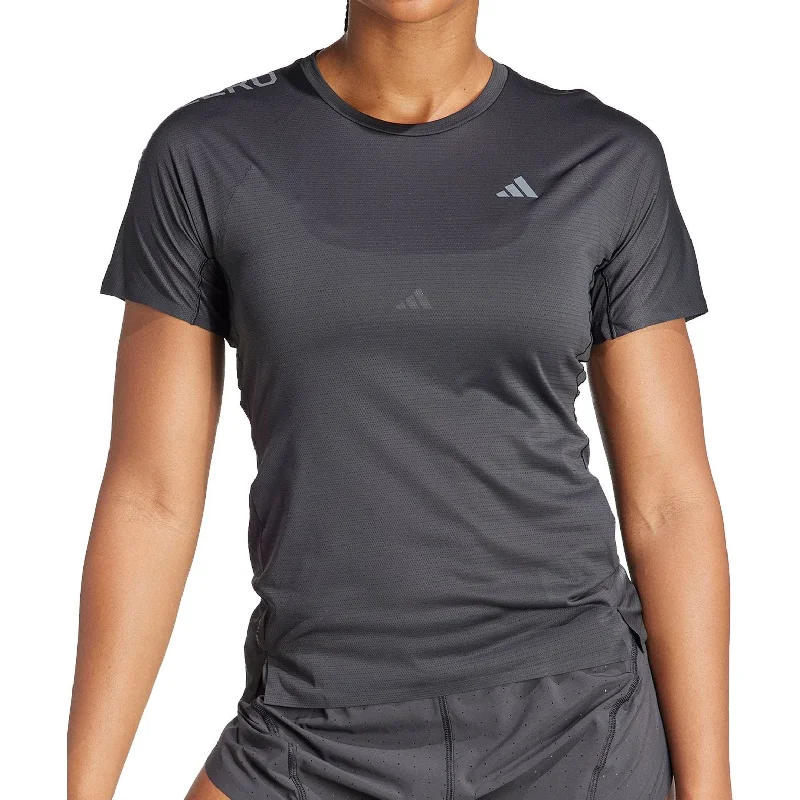 Great Deal adidas Adizero Short Sleeve Womens Running Top - Black