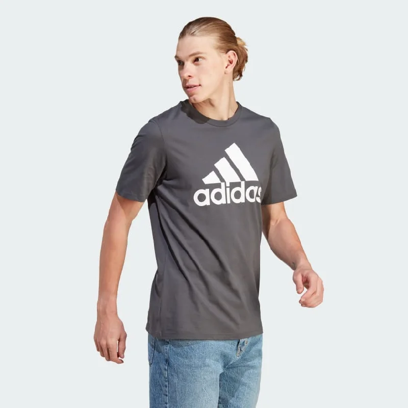 Last Chance ADIDAS MEN'S BIG LOGO SOLID CHARCOAL TEE
