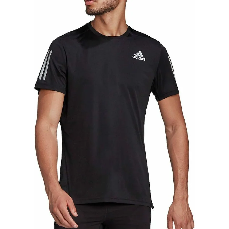 Warehouse Sale adidas Own The Run Short Sleeve Mens Running Top - Black