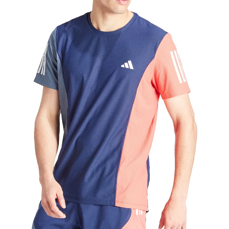 Lowest Price adidas Own The Run Short Sleeve Mens Running Top - Blue