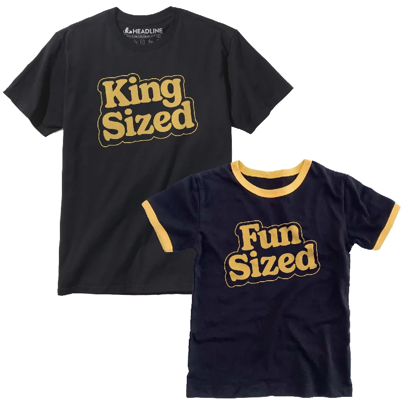 Adult + Kids King Sized Fun Sized Halloween T-shirt Bundle