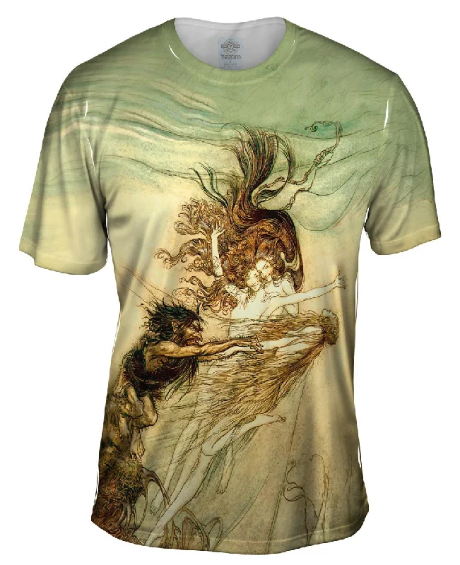 Clearance Sale Arthur Rackham - "Rhine Maidens Tease" (1910)
