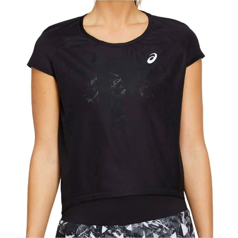 Deal Dash Asics Future Ventilate Short Sleeve Womens Running Top - Black