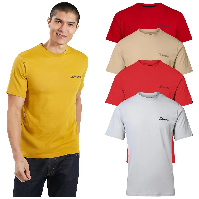 Super Deal Berghaus Mens Cotton Colour Logo T-Shirt
