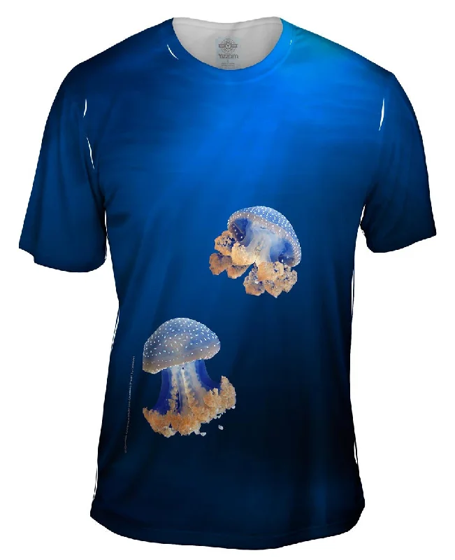 Friends and Family Sale Blue Jellyfish Rise Underwater