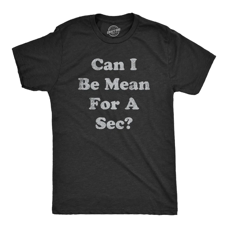 Now or Never Can I Be Mean For A Sec Men's T Shirt