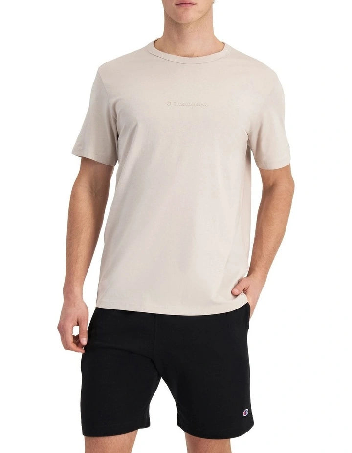 Lowest Price CHAMPION MEN'S SCRIPT TONAL BEIGE TEE
