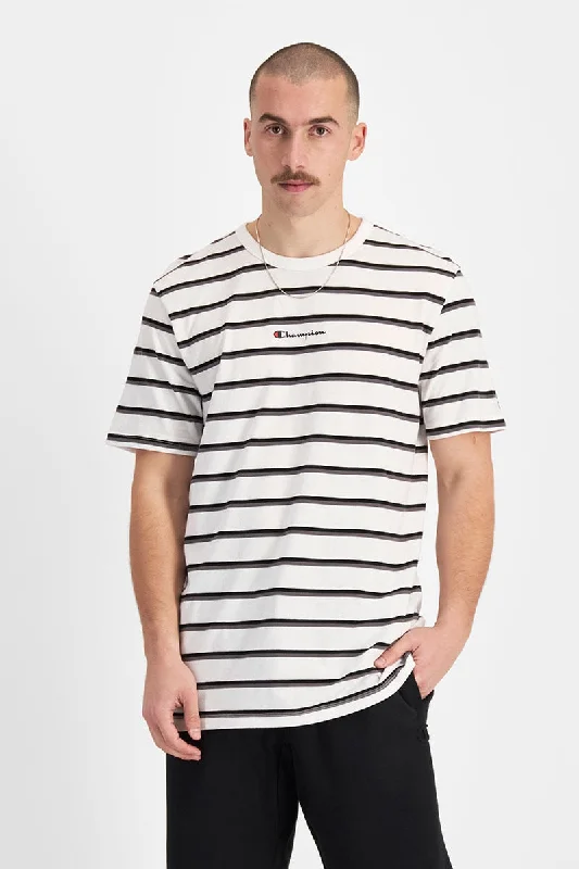Stock Up and Save CHAMPION MEN'S STRIPE WHITE TEE