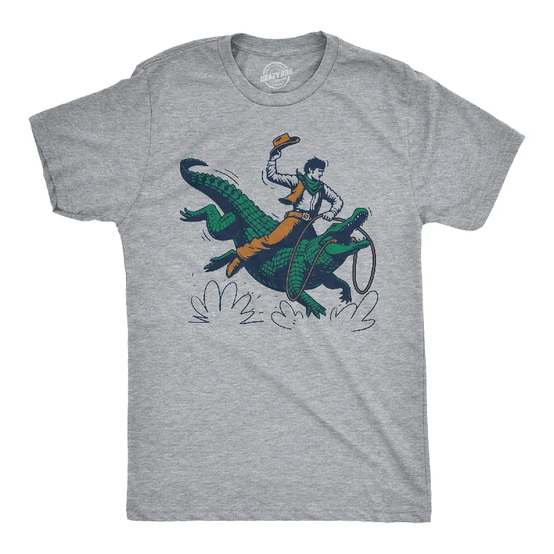 Cowboy Gator Ride Men's T Shirt