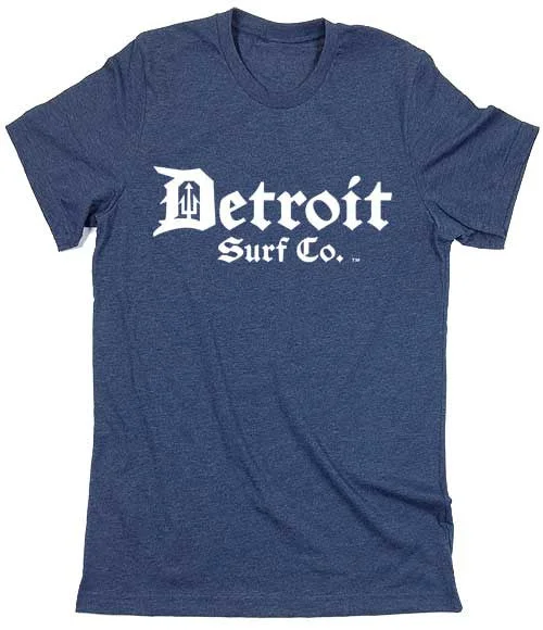 Best Bargains Detroit Surf Co. Classic logo T-Shirt
