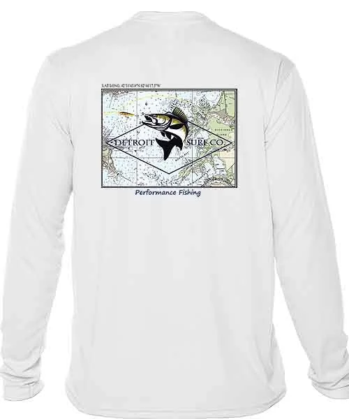 Shop and Save Detroit Surf Co. Performance Fishing Shirt LS