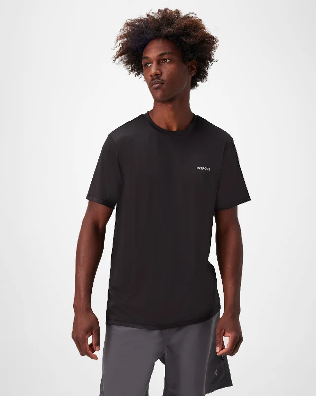 Act Now INSPORT MENS RUN TEE BLACK