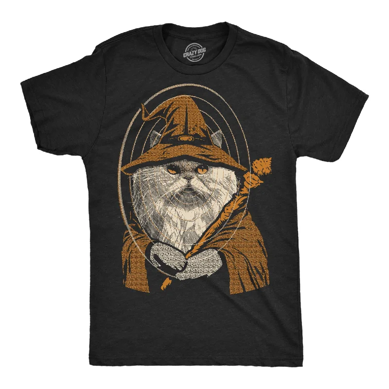 Kitty Wizard Men's T Shirt