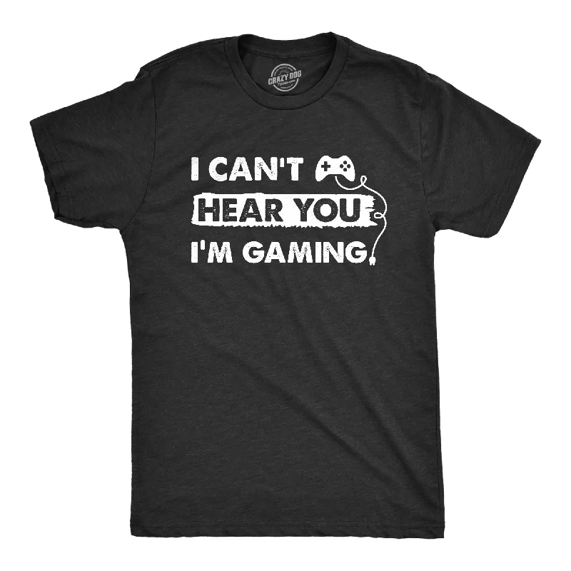 Weekend Discounts to Indulge In Mens I Cant Hear You Im Gaming T Shirt Funny Video Gamer Controller Tee For Guys