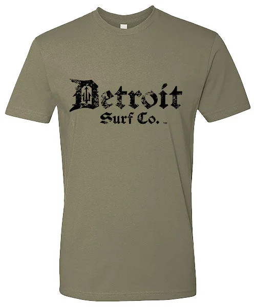 New Markdowns 3XL - Military Color Distressed Classic logo T-Shirt