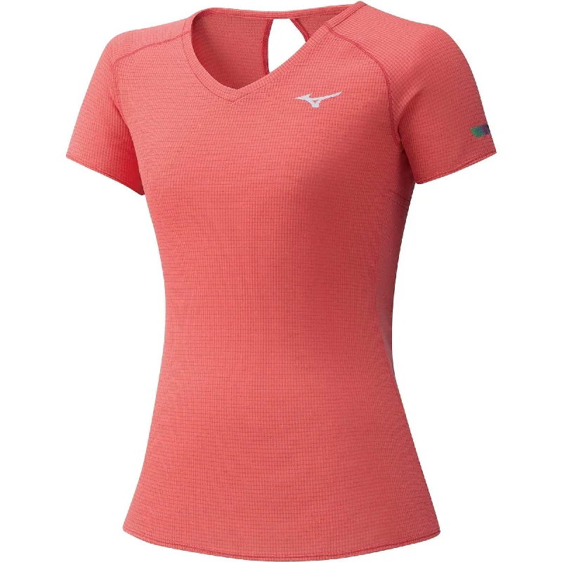 Instant Discount Mizuno DryAeroFlow Short Sleeve Womens Running Top - Orange