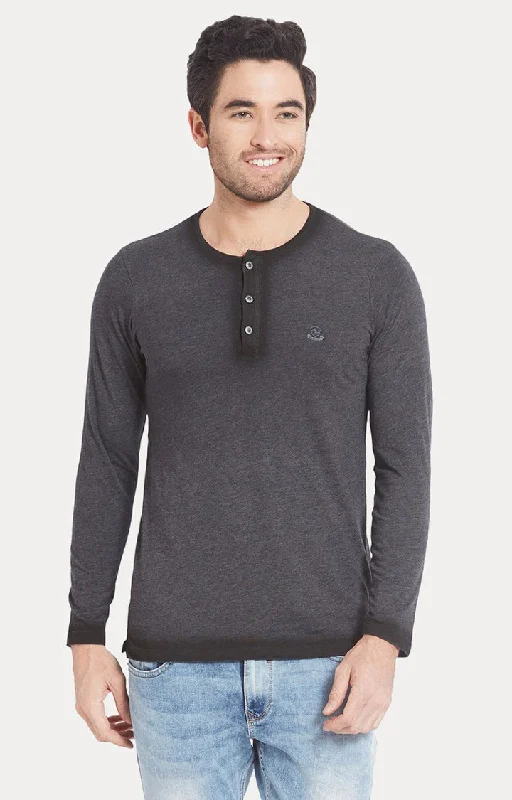 Weekend Shopping Extravaganza Spykar Men Grey Cotton Slim Fit M and arin T-Shirt