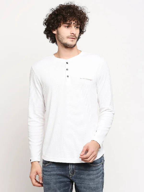 Blowout Deals Spykar Men White Cotton Slim Fit M and arin T-Shirt
