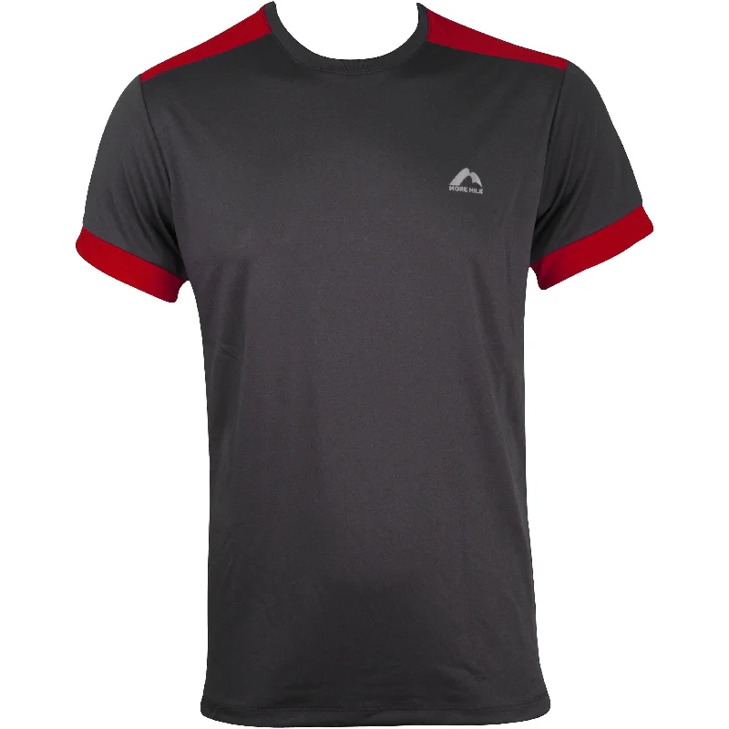 Stock Up and Save More Mile Action Short Sleeve Mens Running Top - Grey