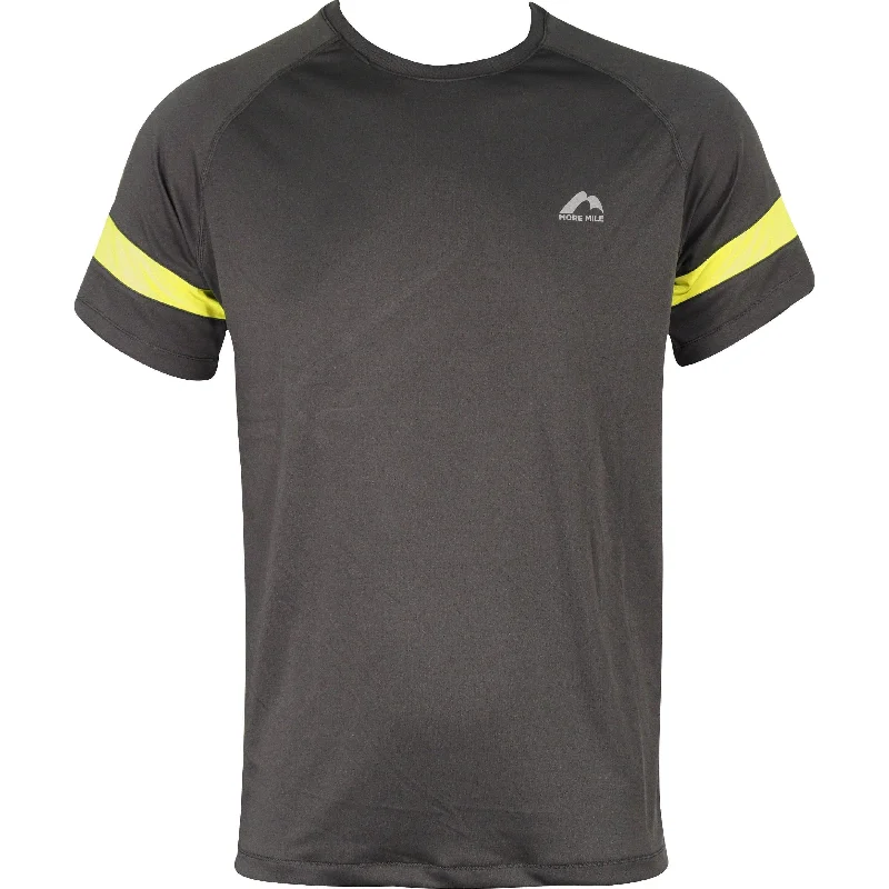 Get It Before It’s Gone More Mile Active Mens Short Sleeve Running Top - Grey