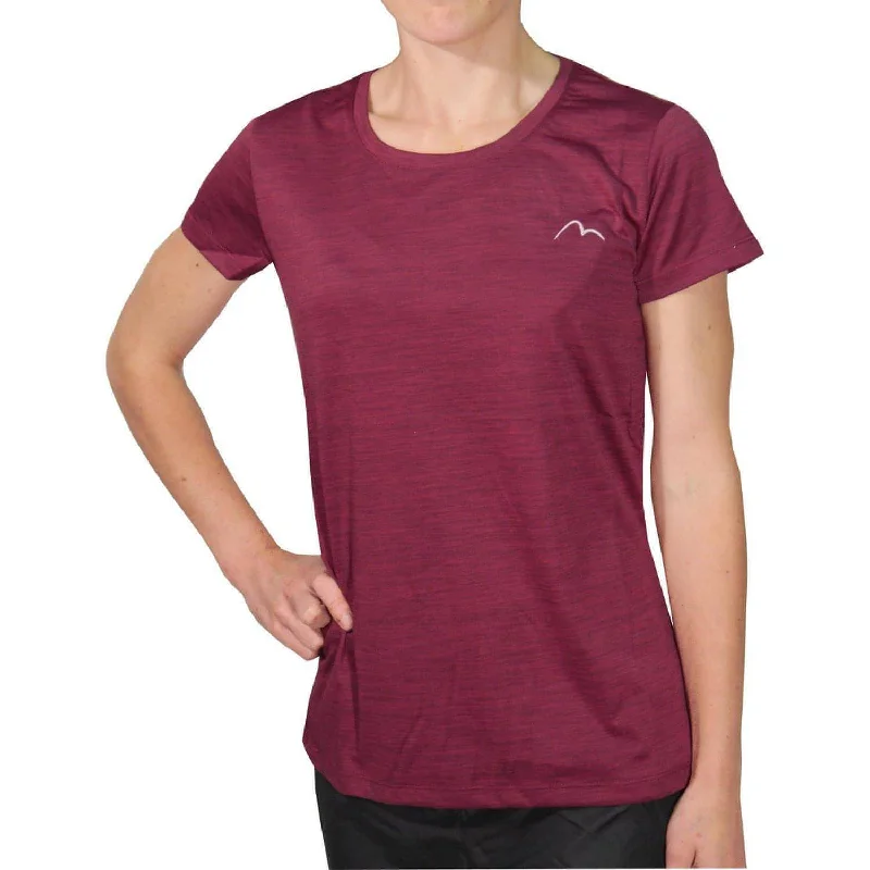 Weekend Deal More Mile M-Tech Dry Girls Short Sleeve Running Top - Pink
