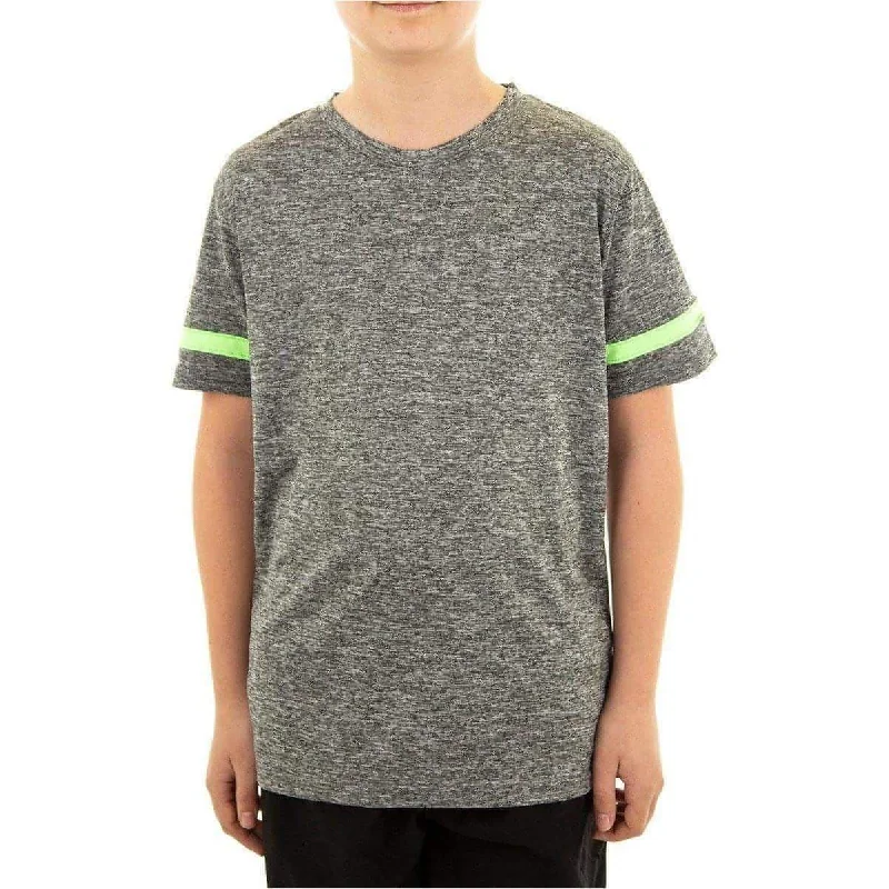 Special Discount More Mile Marl Boys Short Sleeve Running Top - Grey